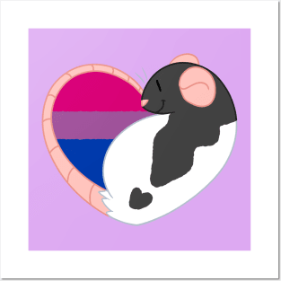 Bisexual Pride Rat Posters and Art